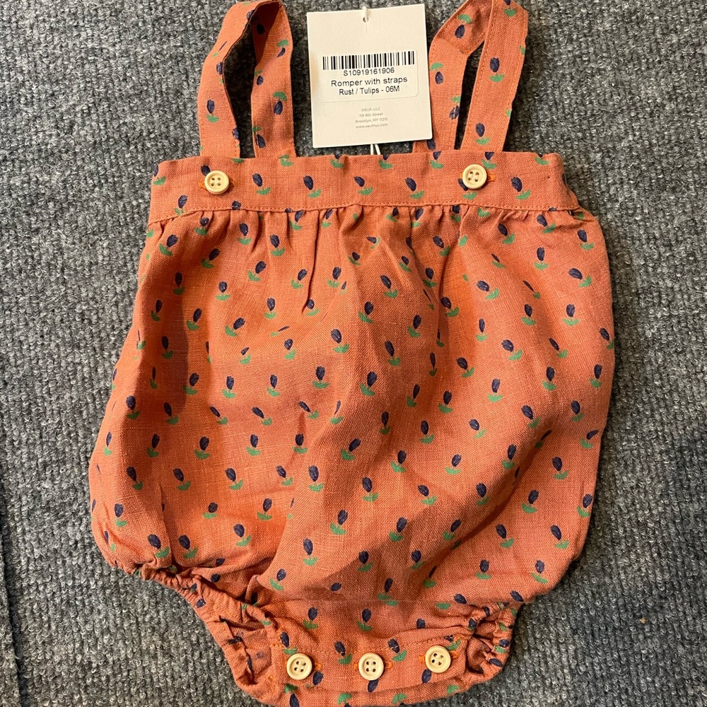 OEUF 0-6 month tulip romper
